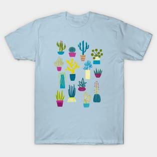 Cactus and Succulent Houseplant Garden T-Shirt